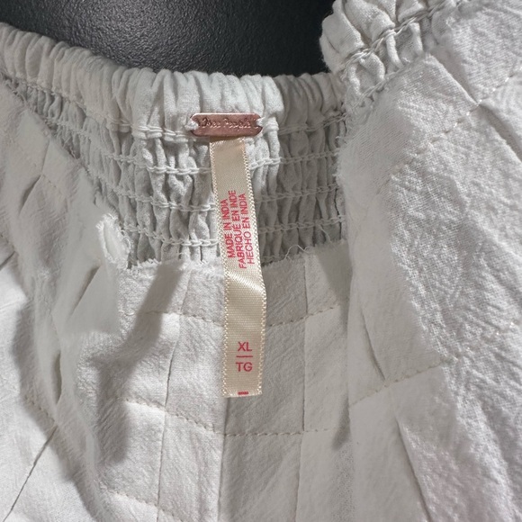 Free People Linen Top & Skirt Set White Size NWT, Both XL - Picture 4 of 5